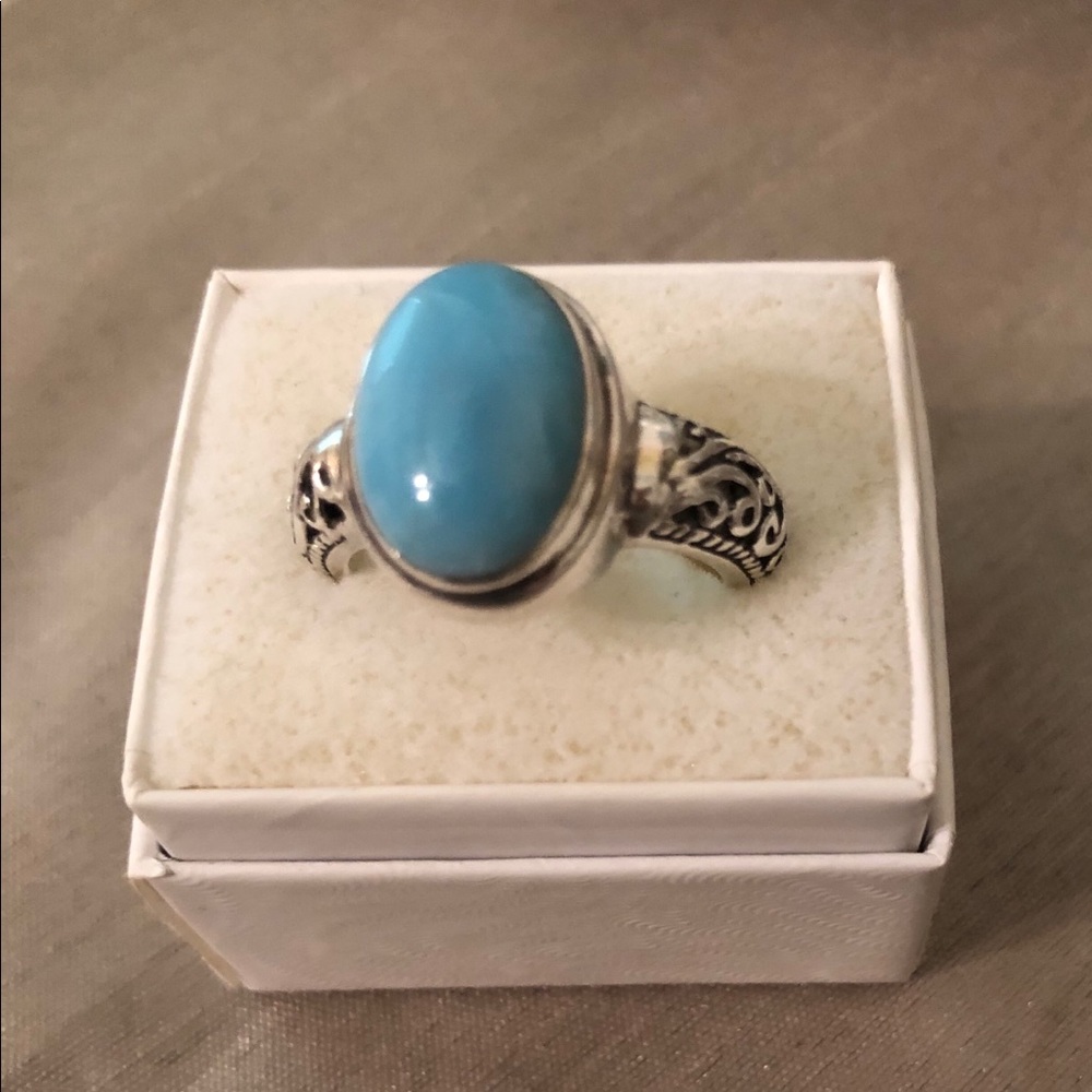 Marahlago Larimar Sterling Silver Ring
